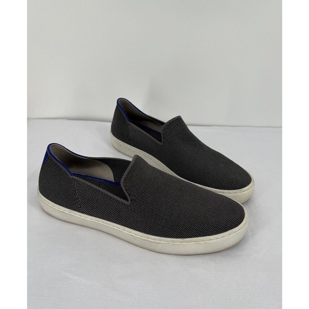 Rothys The Original Slip On Sneaker Womens 9 Gray Knit Low Top Shoes Washable